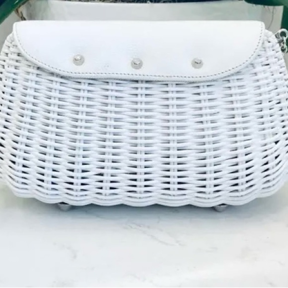 White Woven Women's Bag